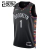Barn Brooklyn Nets Tröja Ziaire Williams Nike 2025-26 City Edition Svart Swingman